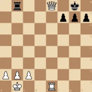 Step 2 of Back Rank Mate with Queen Sacrifice